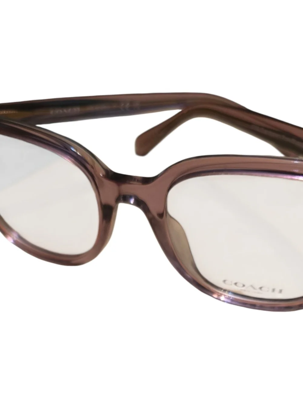 Authentic Coach HC6225U women's eyeglass frames in Transparent Rose Blush NWOT